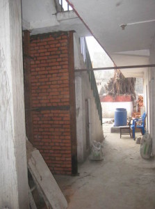 pal gyi ling stairs - rebuilding